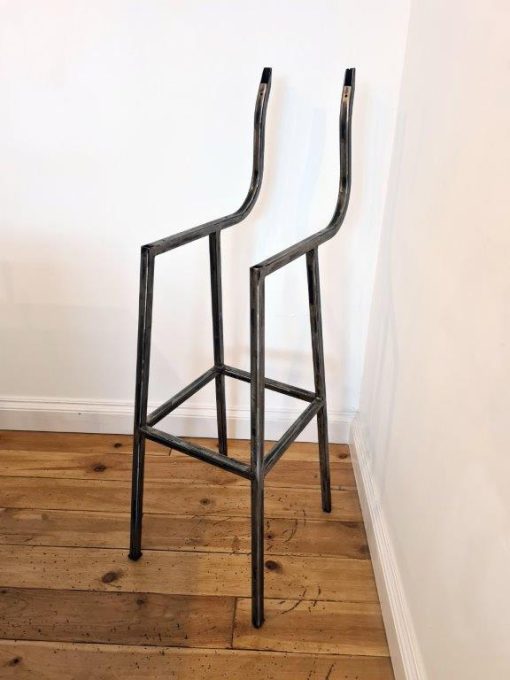 High Chair Bar Stool Vintage Steel no Seat or back 700mm