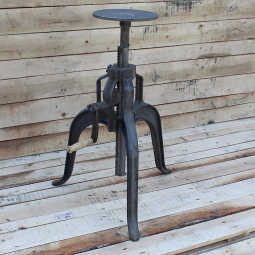 Table Pedestal Industrial Style JAMESON Crank 4 Prong Top