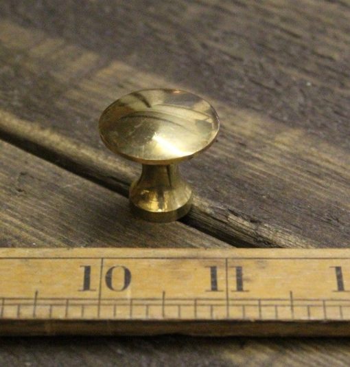 Knob Shutter Bureau Solid Brass Ant 1 / 25mm