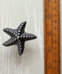 Knob Cupboard STAR FISH Cast Antique Iron 52mm
