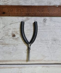 VEE Hook Screw-In Thread Antique Iron 65mm