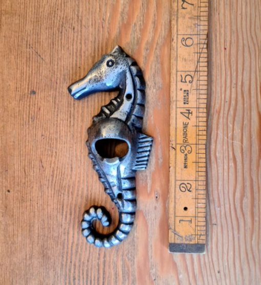 Bottle Opener Wall Mounted SEA HORSE Cast Ant Iron