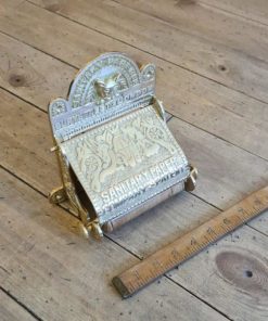 Toilet Roll Holder with Lid BURY ST LONDON Solid Brass 150mm