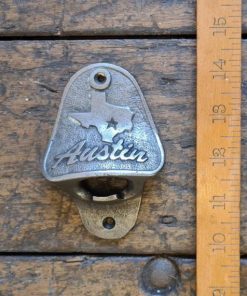 Bottle Opener Wall Mounted AUSTIN Texas Cast Antique Iron