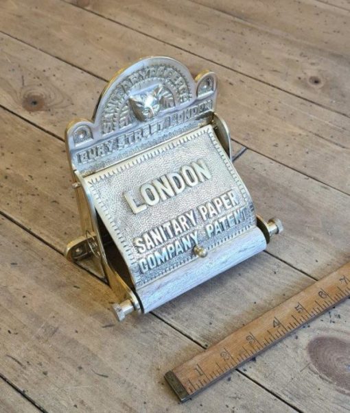 Toilet Roll Holder Lid LONDON SANITARY Solid Brass 150mm