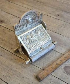 Toilet Roll Holder with Lid BURY ST LONDON 150mm Solid Brass