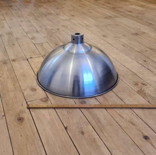 Pendant Hanging Light Shade FACTORY Polished Steel 500mm Dia