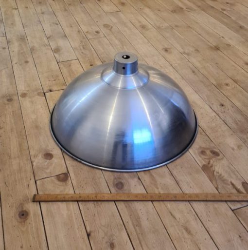 Pendant Hanging Light Shade FACTORY Polished Steel 600mm Dia