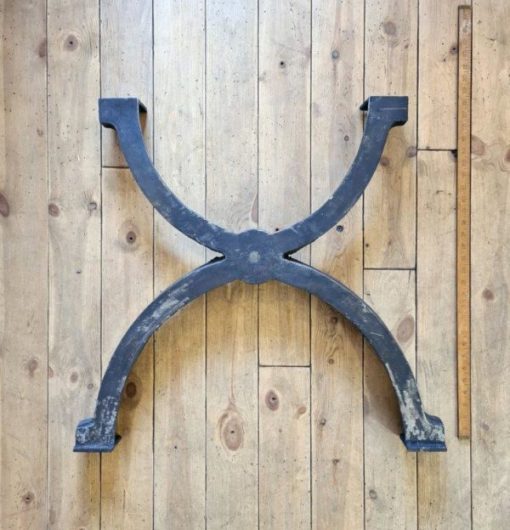 Dining Table End Frame ROMILLE Cast Iron 710 x 750mm