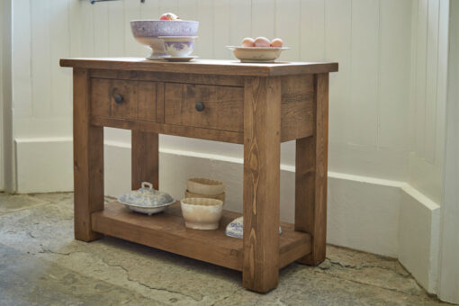 Rustic plank console tables - Image 2